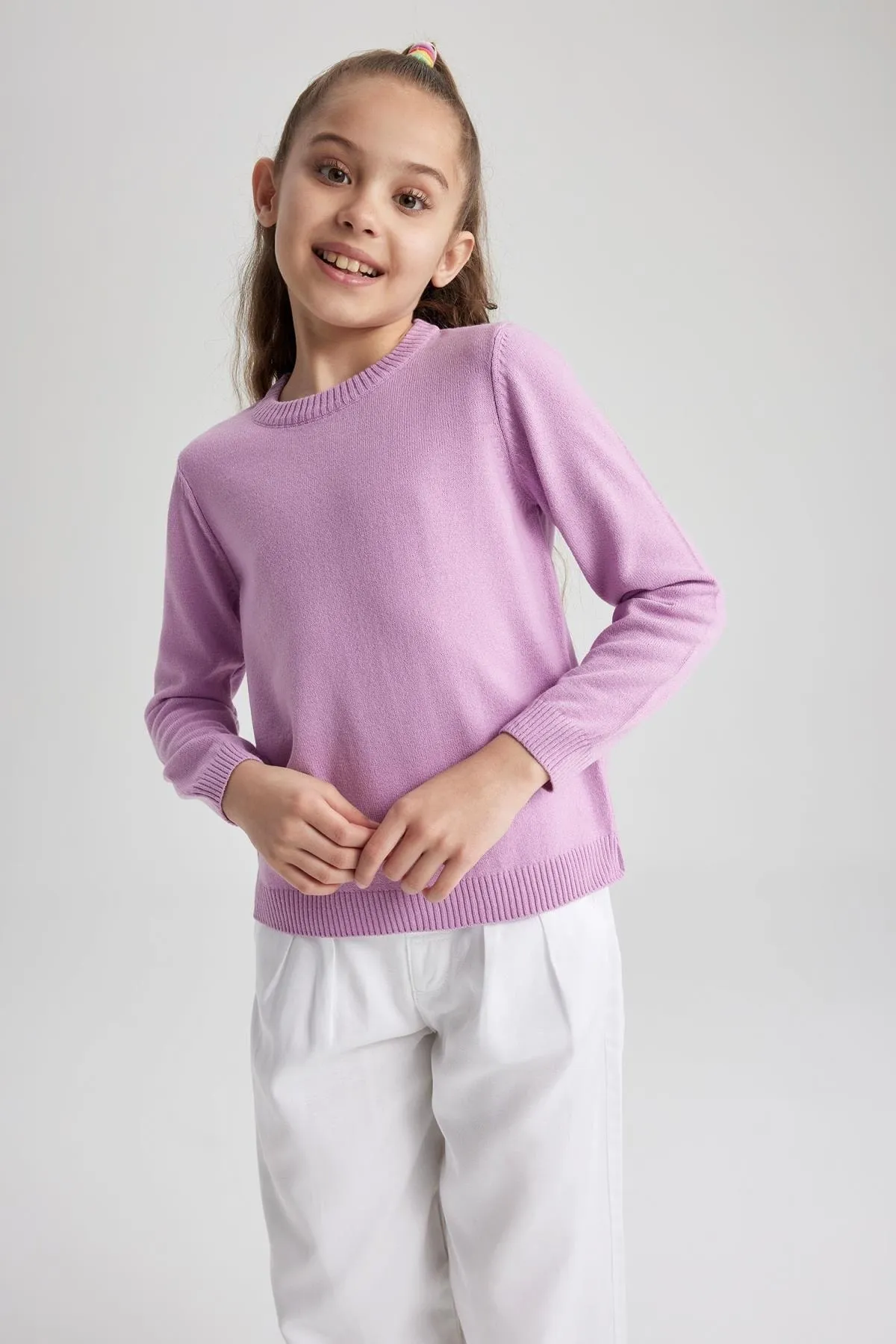 DeFacto  Schulpullover mit Rundhalsausschnitt für Mädchen