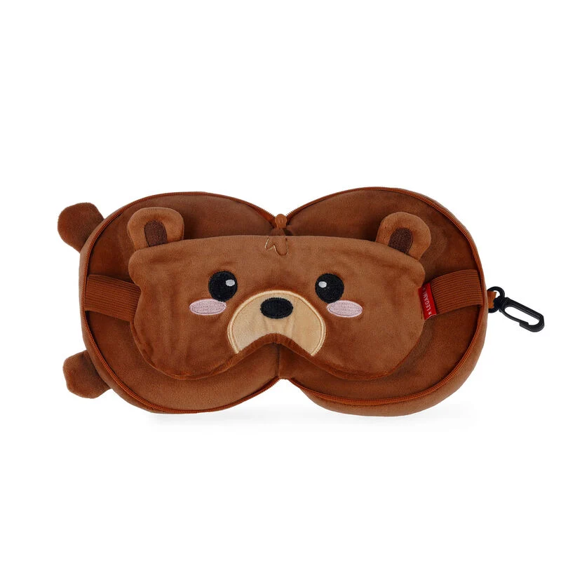 Almohada de viaje con antifaz para dormir