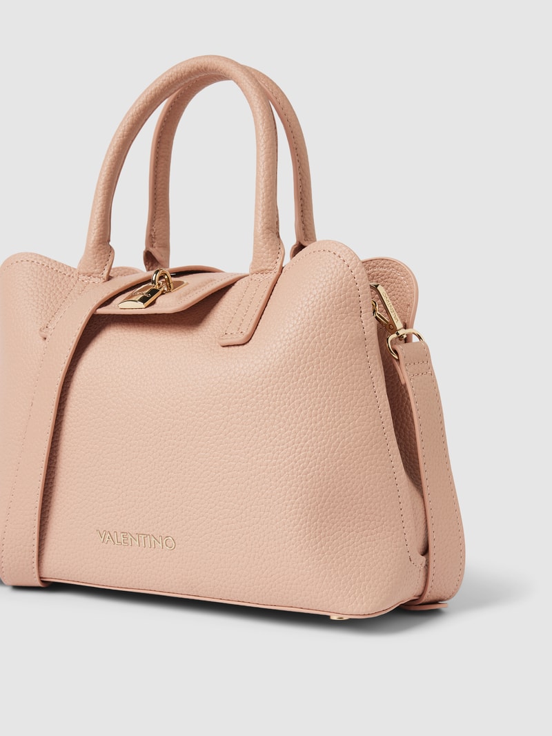 Tote Bag mit Label-Print in rosa