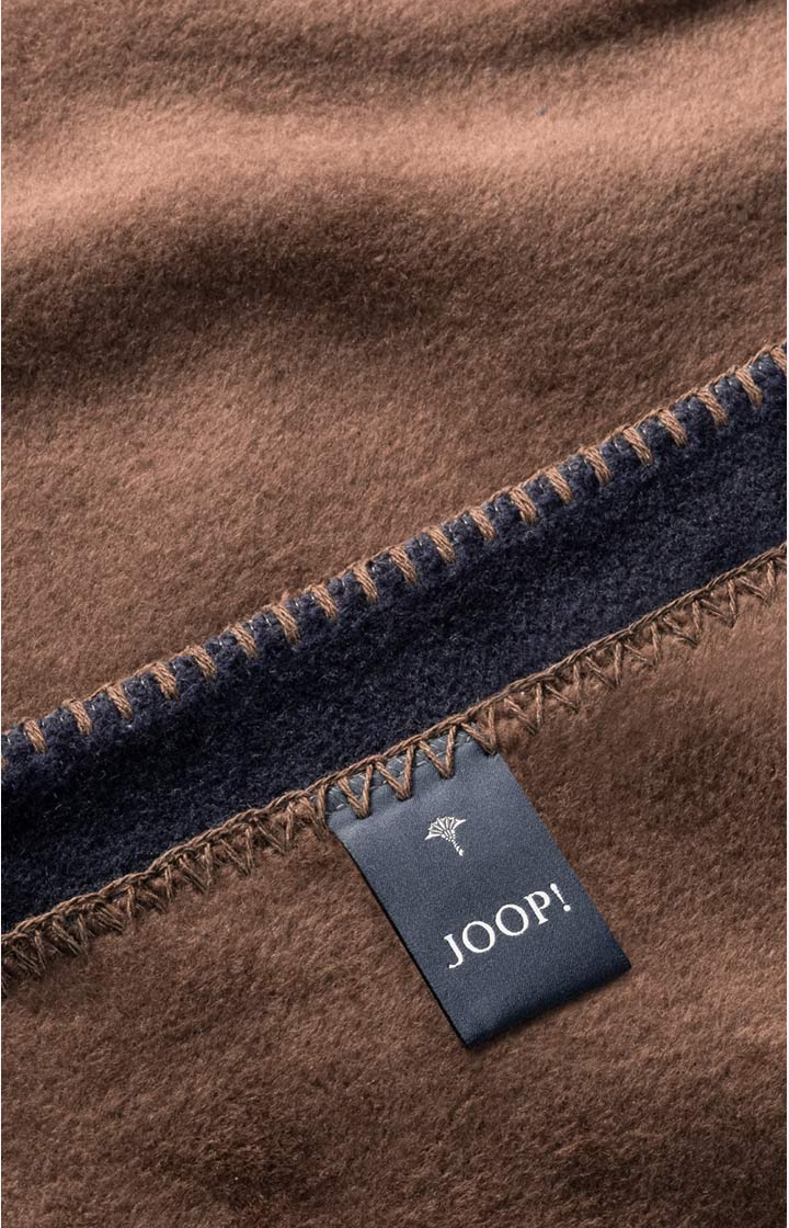 Wohndecke JOOP! UNI-DOUBLEFACE in Marine-Karamell