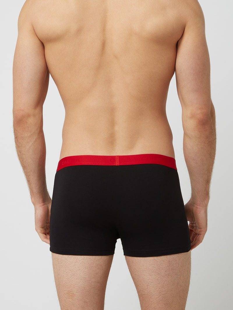 Trunks aus Single Jersey im 3er-Pack Modell 'Natural Benefit' in schwarz