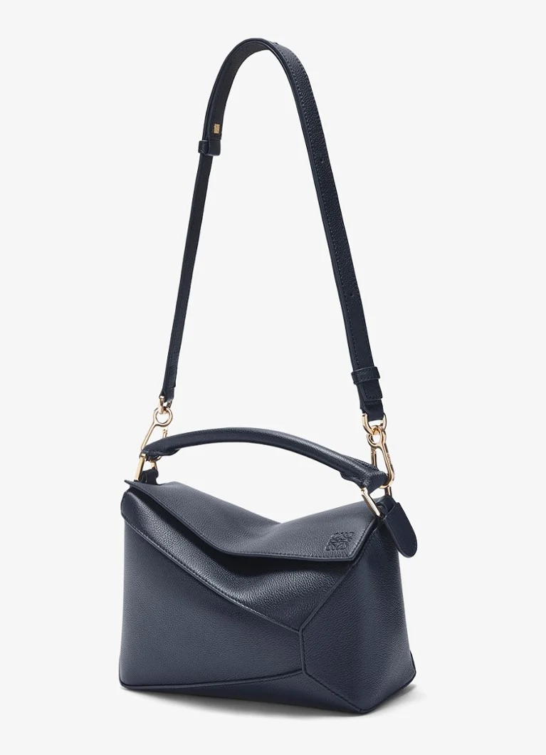LOEWE Puzzle Edge Malá kabelka z telecí kůže