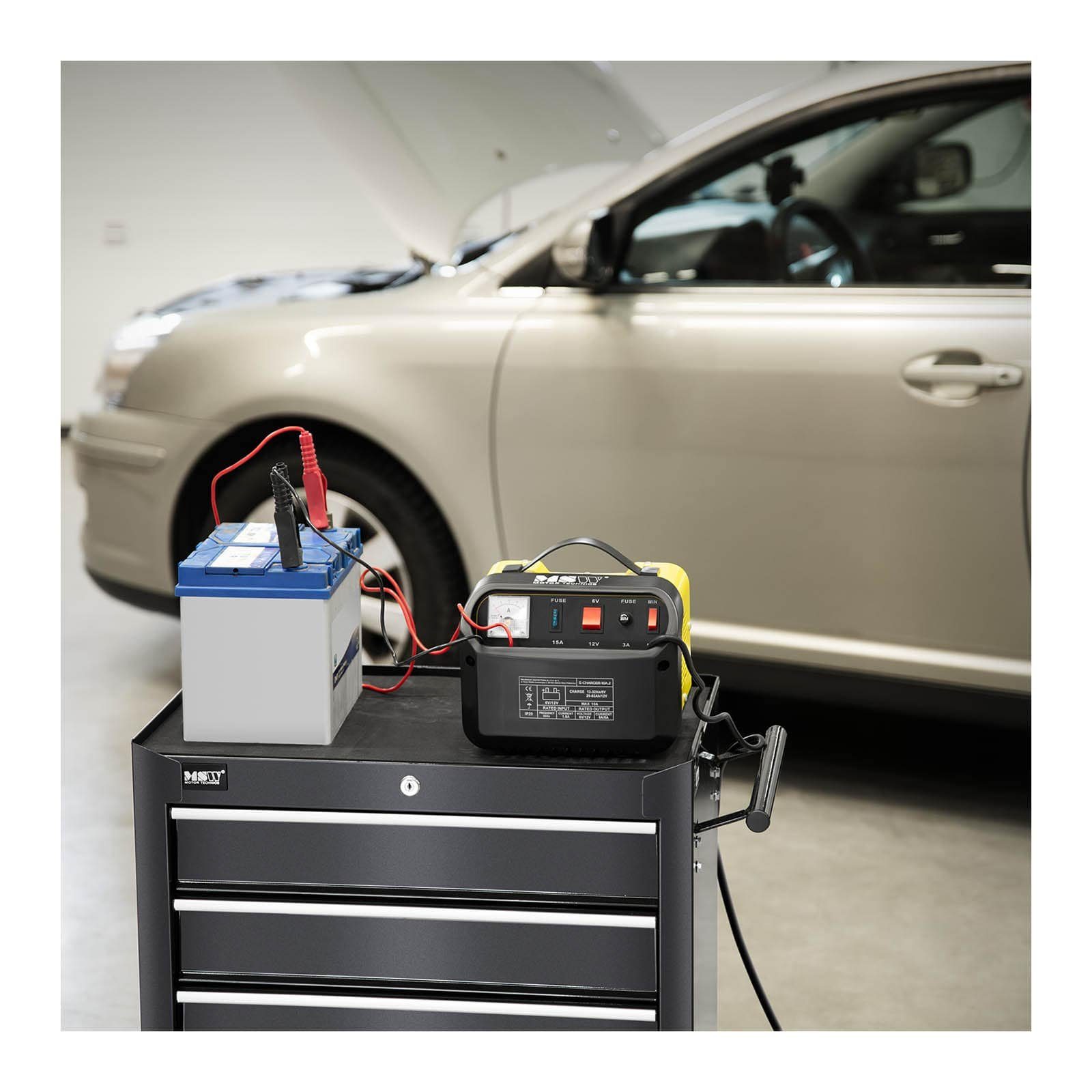 MSW Autobatterie Ladegerät Kfz Pkw Ladegerät Batterie 6 12 V 5 8 A Autobatterie-Ladegerät