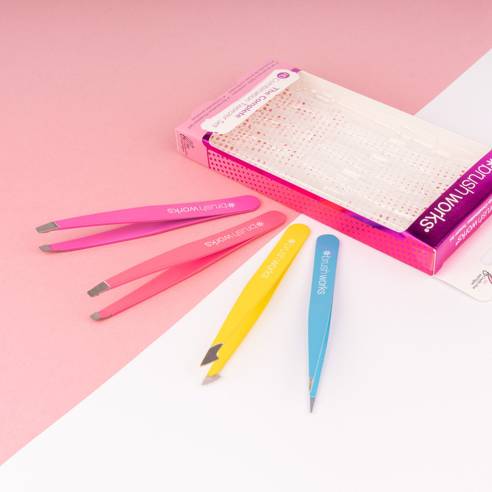 Brushworks Set de pinces à épiler Accessoire beauté