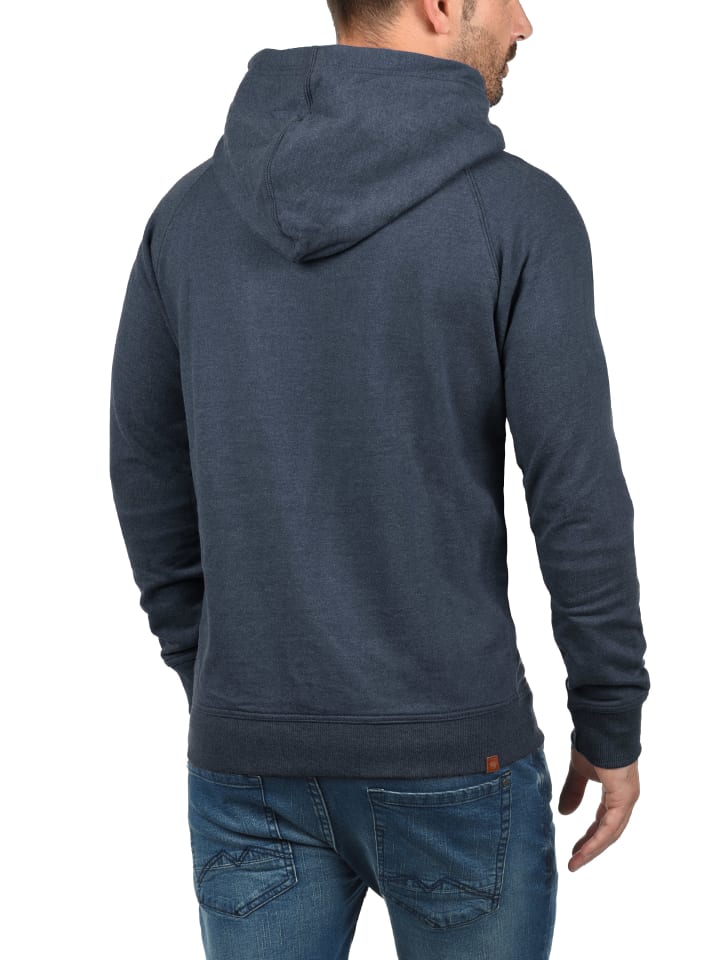 BLEND Hoodie BHSales 703585ME Kapuzensweatshirt mit Cross-Over Kragen in Blau günstig kaufen