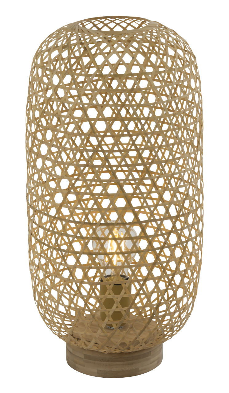 Globo Lighting - MIRENA - Tischleuchte Bambus naturfarben, 1x E27