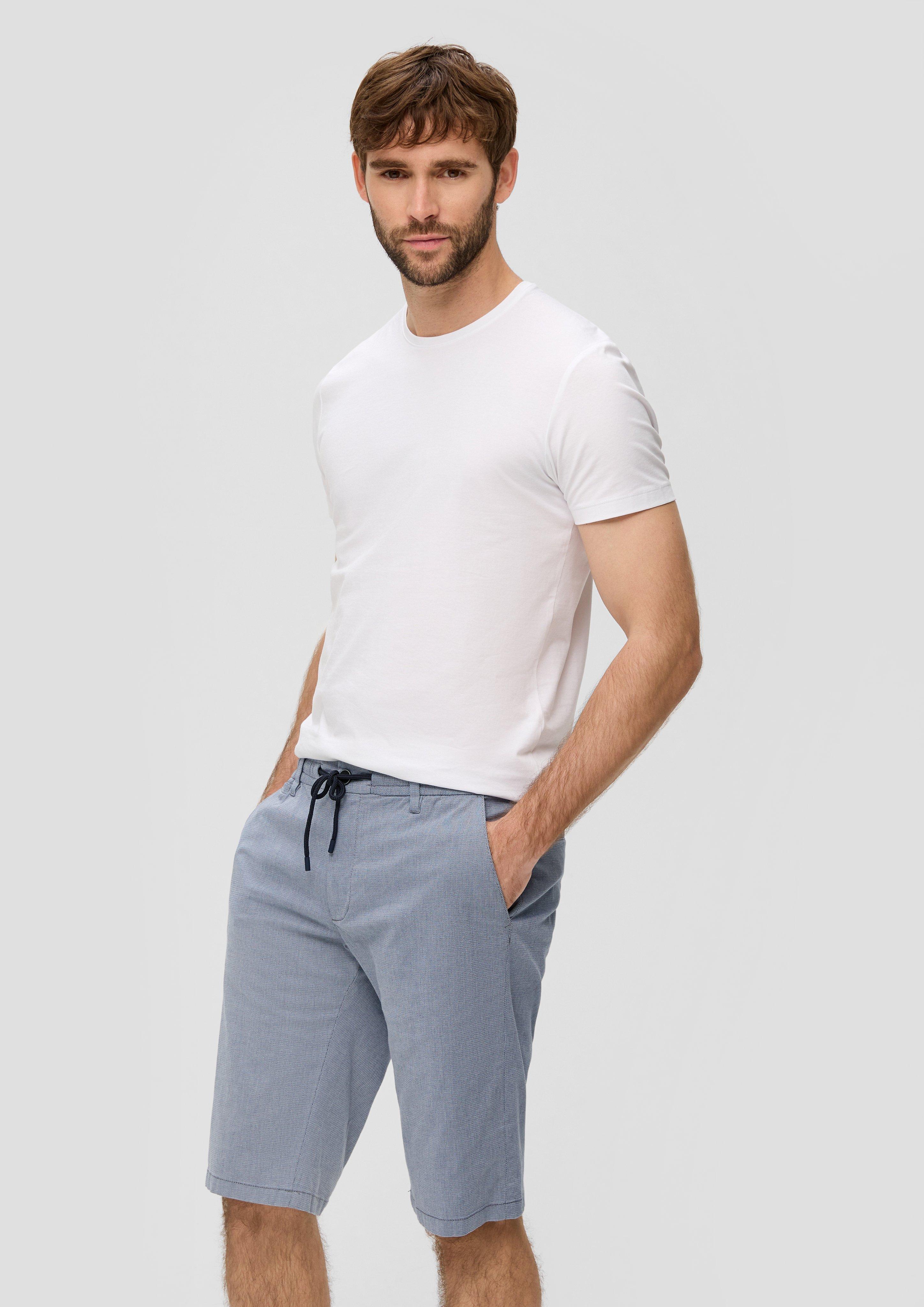 Regular: Bermuda mit Dobby-Muster  2141745-58K6