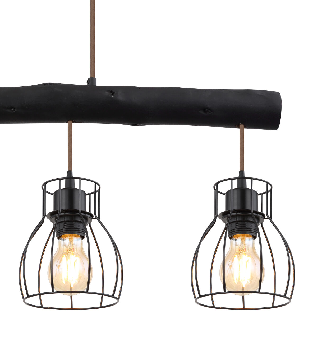 Globo Lighting - MINA - Hängeleuchte Metall schwarz matt, 4x E27