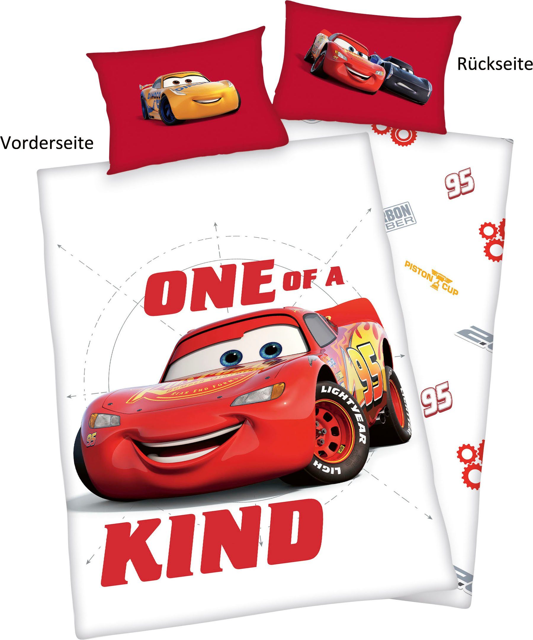 Babybettwäsche ´s Cars, , Renforcé, mit liebevollem Motiv