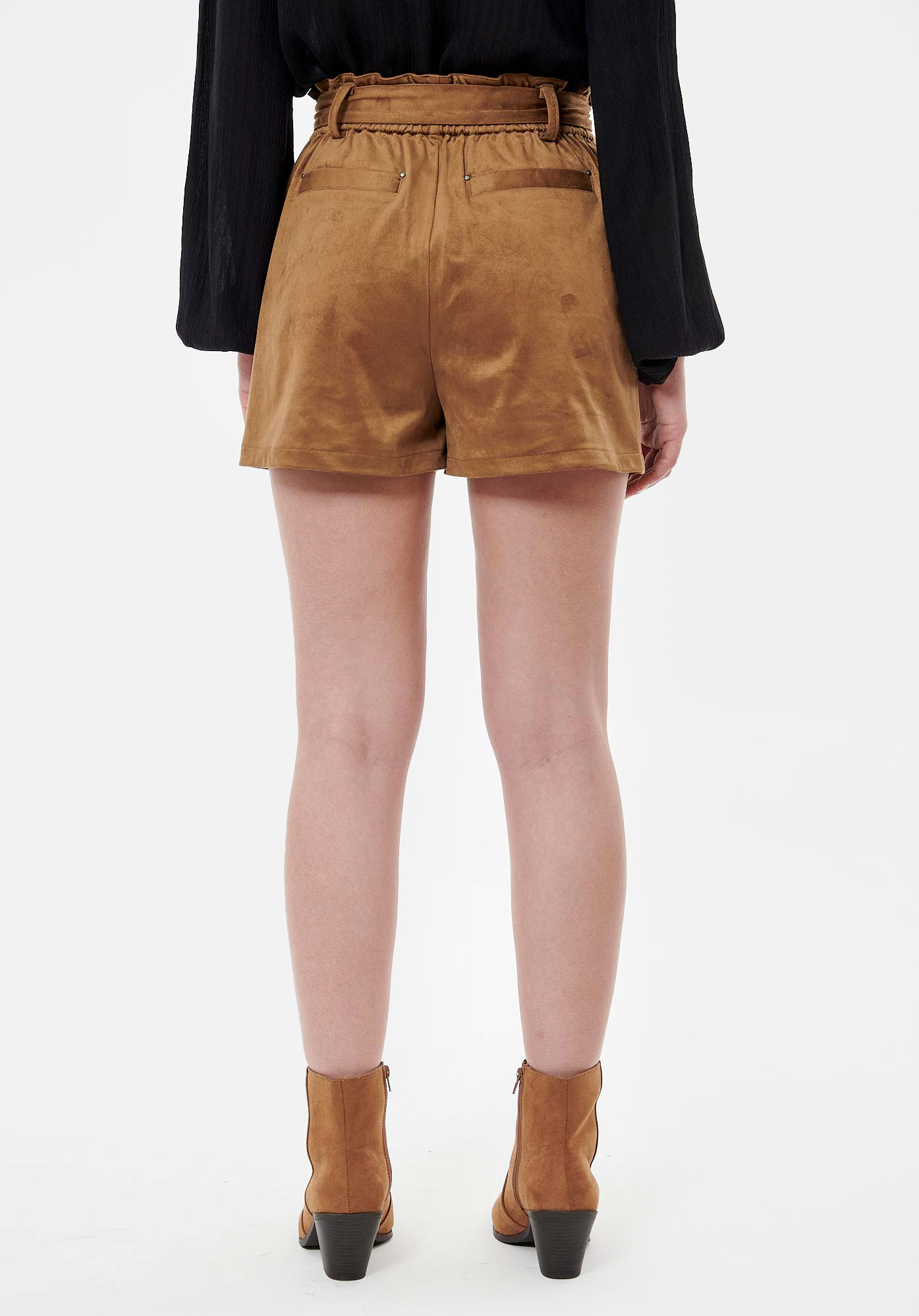 BELIZ  Short marron femme
