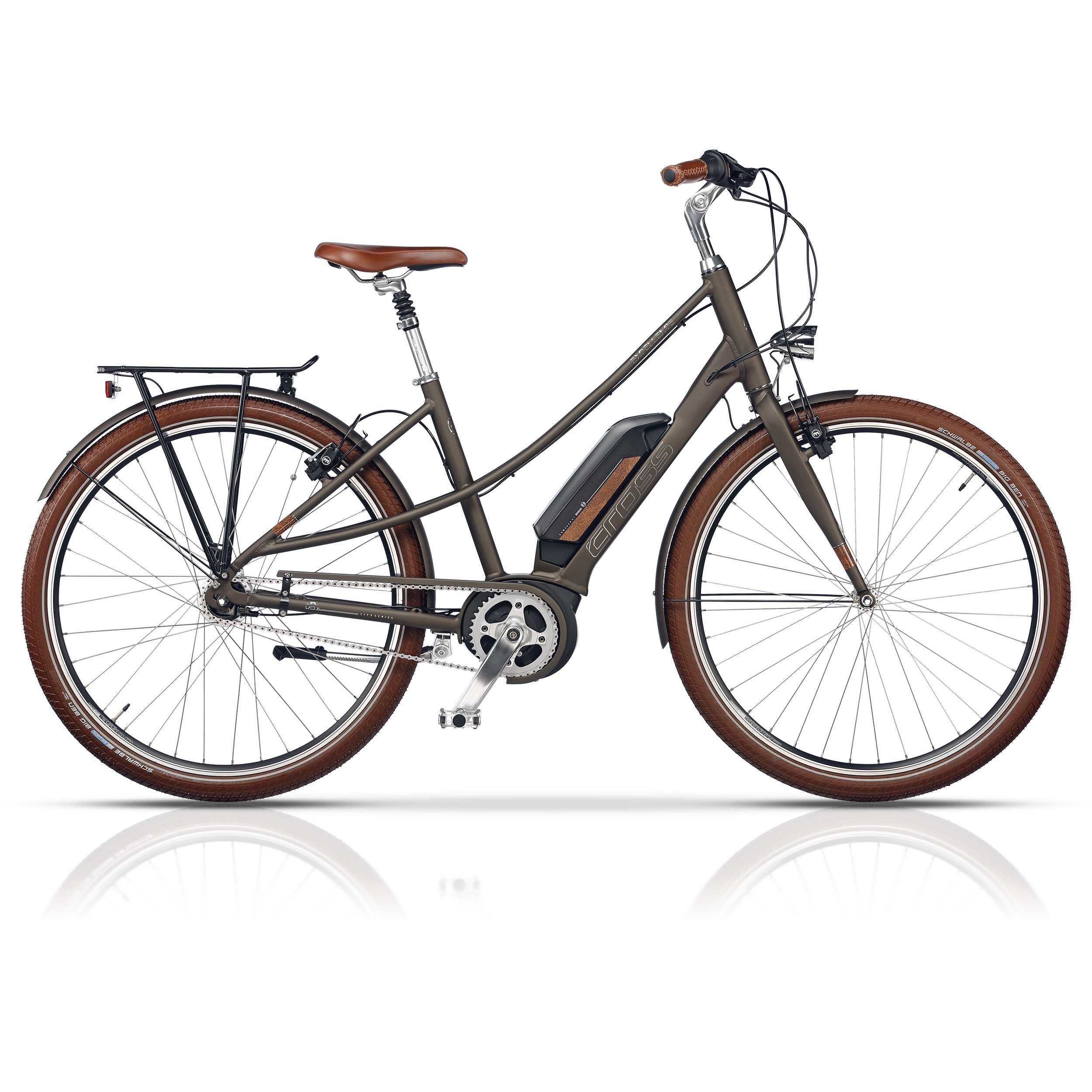 Airtracks E-Bike 28 Zoll Damen City E-Bike BOSCH Excellence Active Line Plus 400 Wh, 7 Gang, Nabenschaltung, Mittelmotor, 400,00 Wh Akku, City Fahrrad VINTAGE FRAME Shimano NEXUS 48cm 53cm 2023