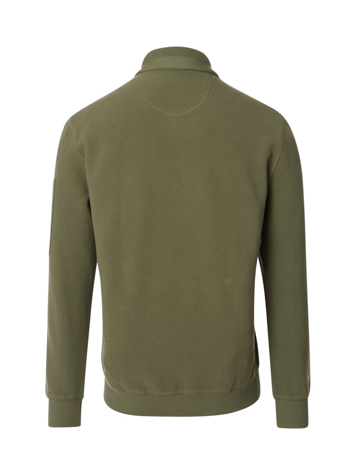 CASAMODA Sweatjacke in Grün günstig kaufen