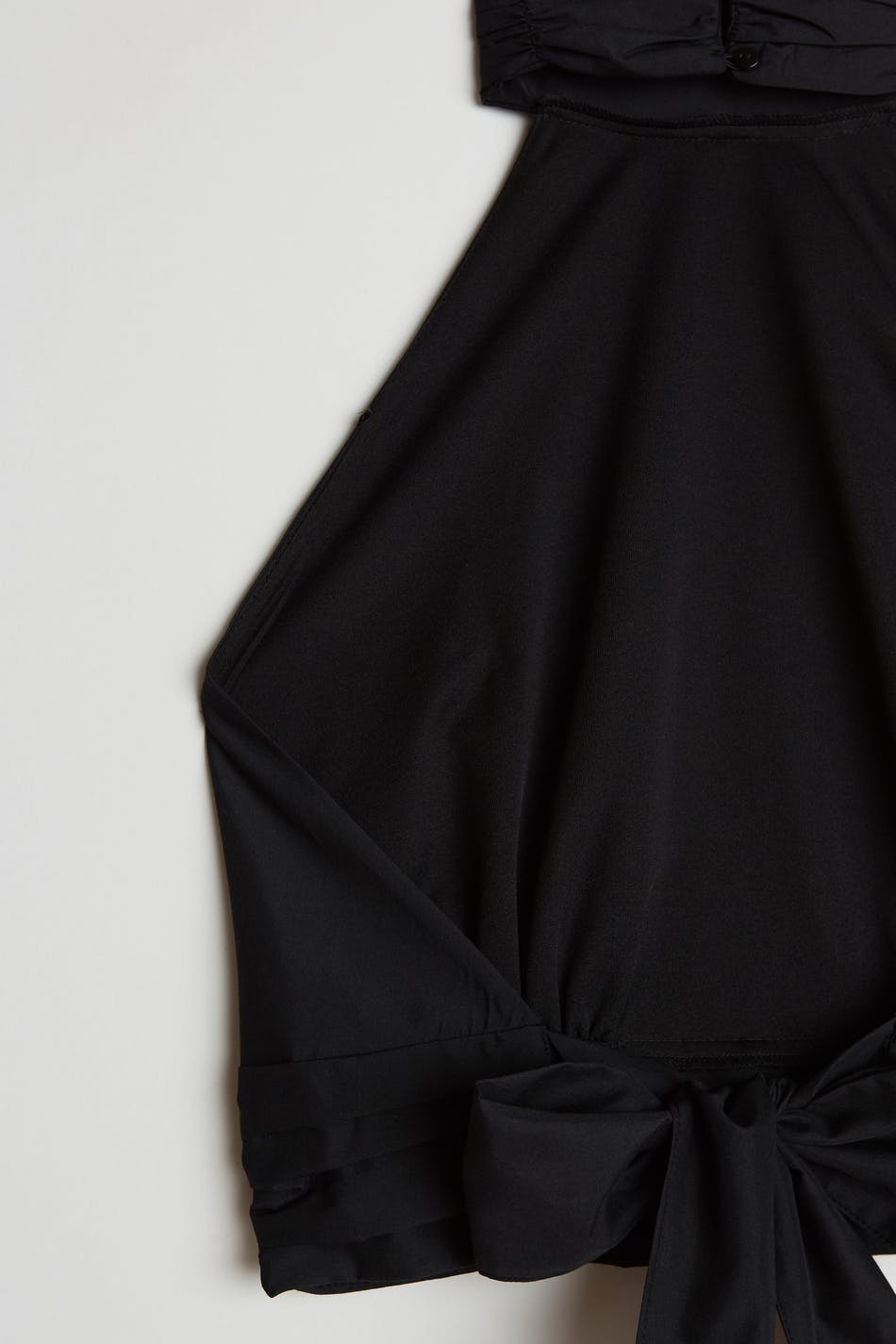 Poplin tie back top