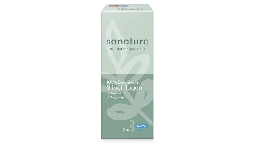 Sanature 100% Baumwolle Slipeinlagen Normal