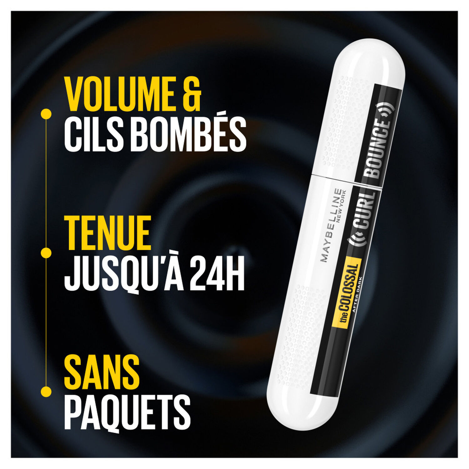 Maybelline New York Colossal Curl Bounce Mascara volume & courbe noir intense