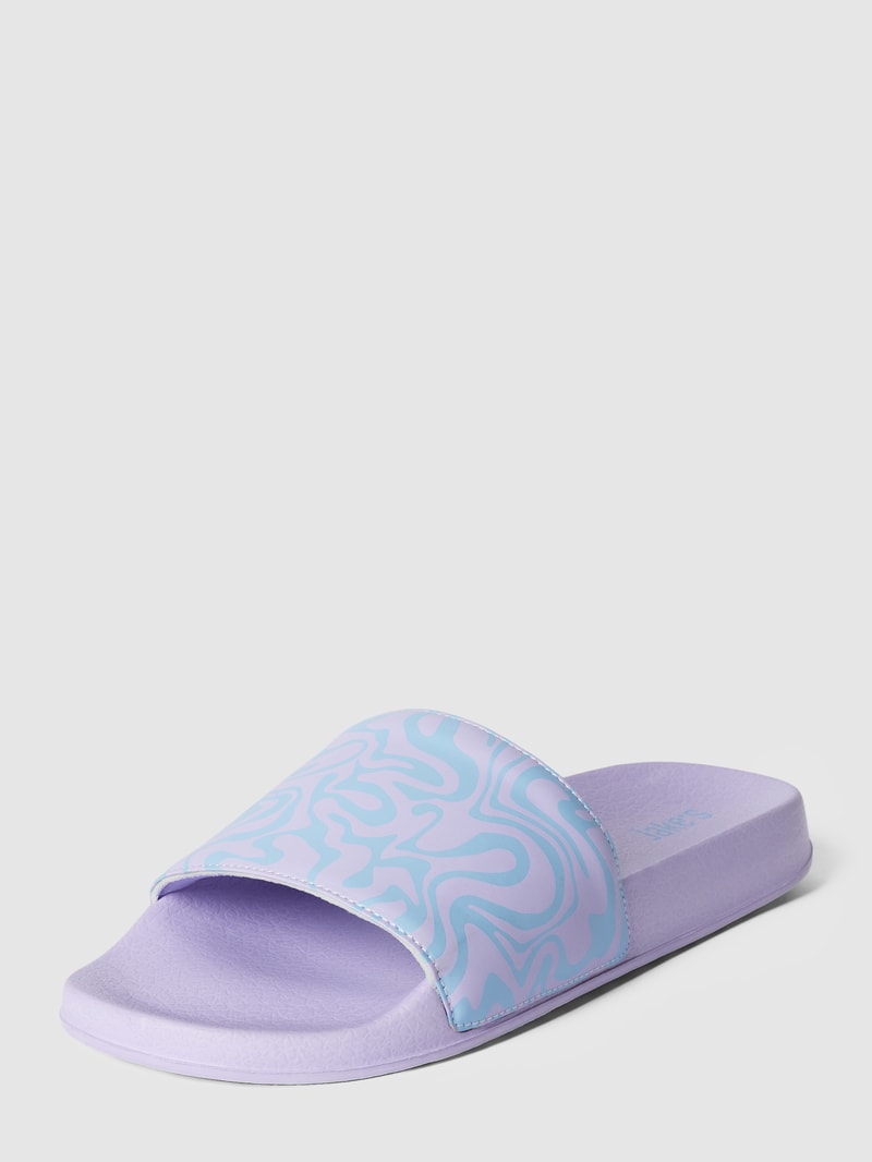 Slides mit Statement-Print in flieder