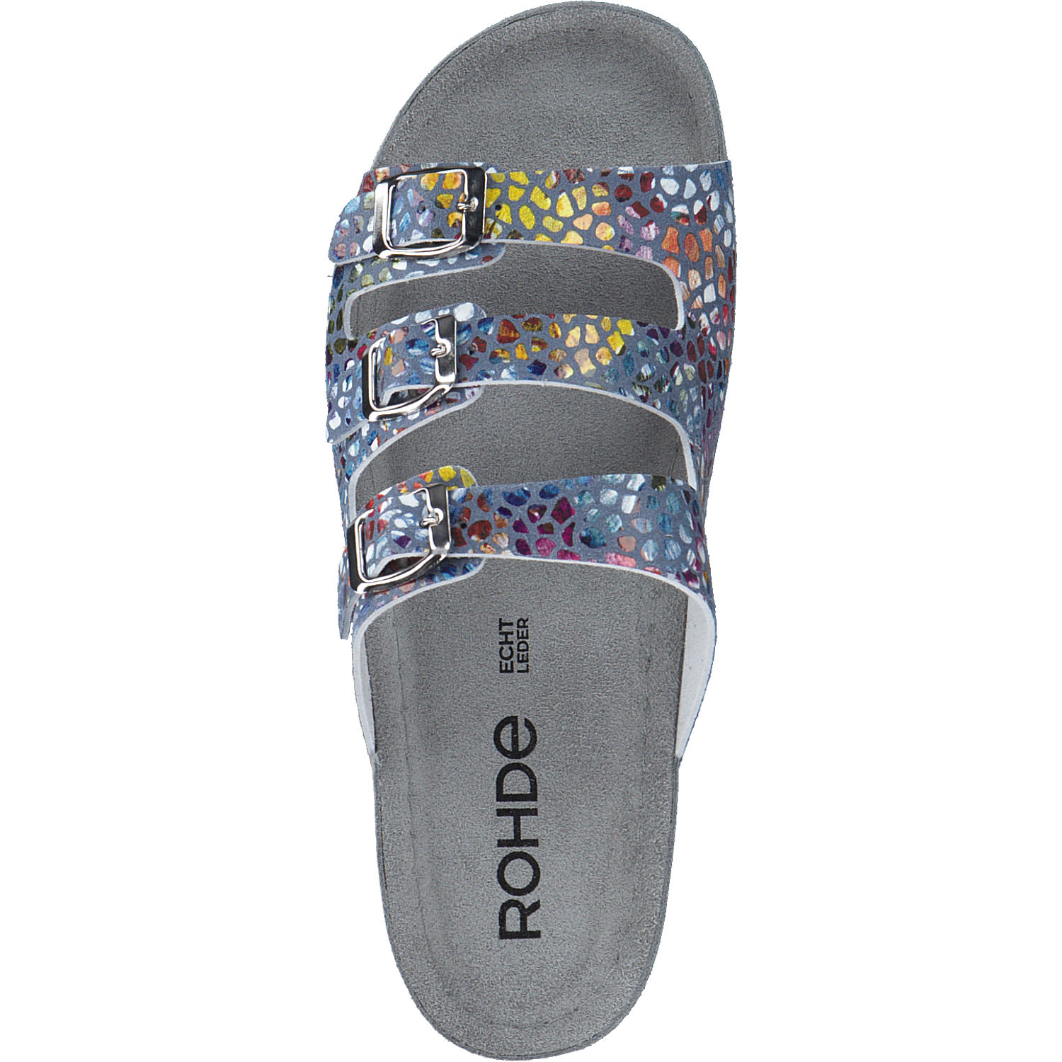 Rohde 5851, Hausschuhe & Pantoffeln, Damen, blau - muster