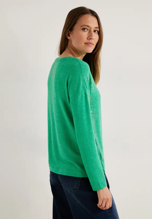 CECIL Langarmshirt mit Folienprint