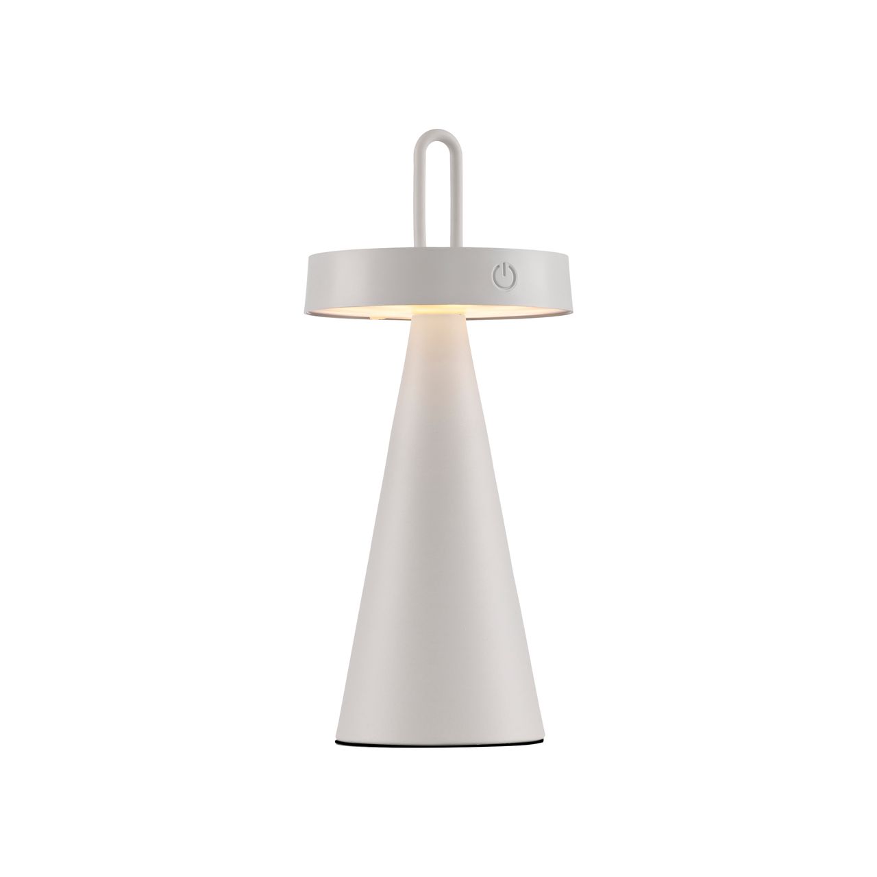 JUST LIGHT Akku Tischleuchte ALWA, 1x LED-Board/1,50Watt/2700Kelvin, IP44, Weiss