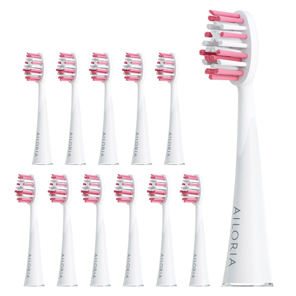 Ailoria Shine Bright Extra Ersatzbürstenköpfe 12er Rose