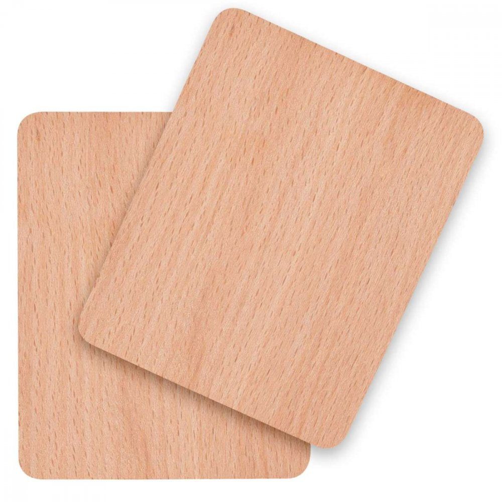 Syntrox Raclettepfännchen Syntrox Holz Untersetzer für Raclette Pfännchen 2 Stück