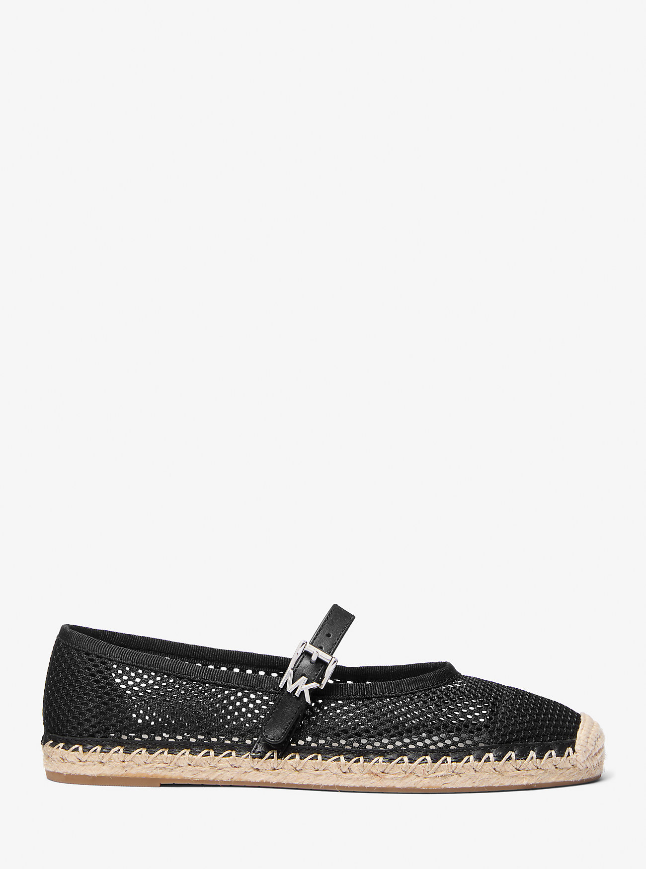 Lynn Mesh Ballet Espadrille - BLACK