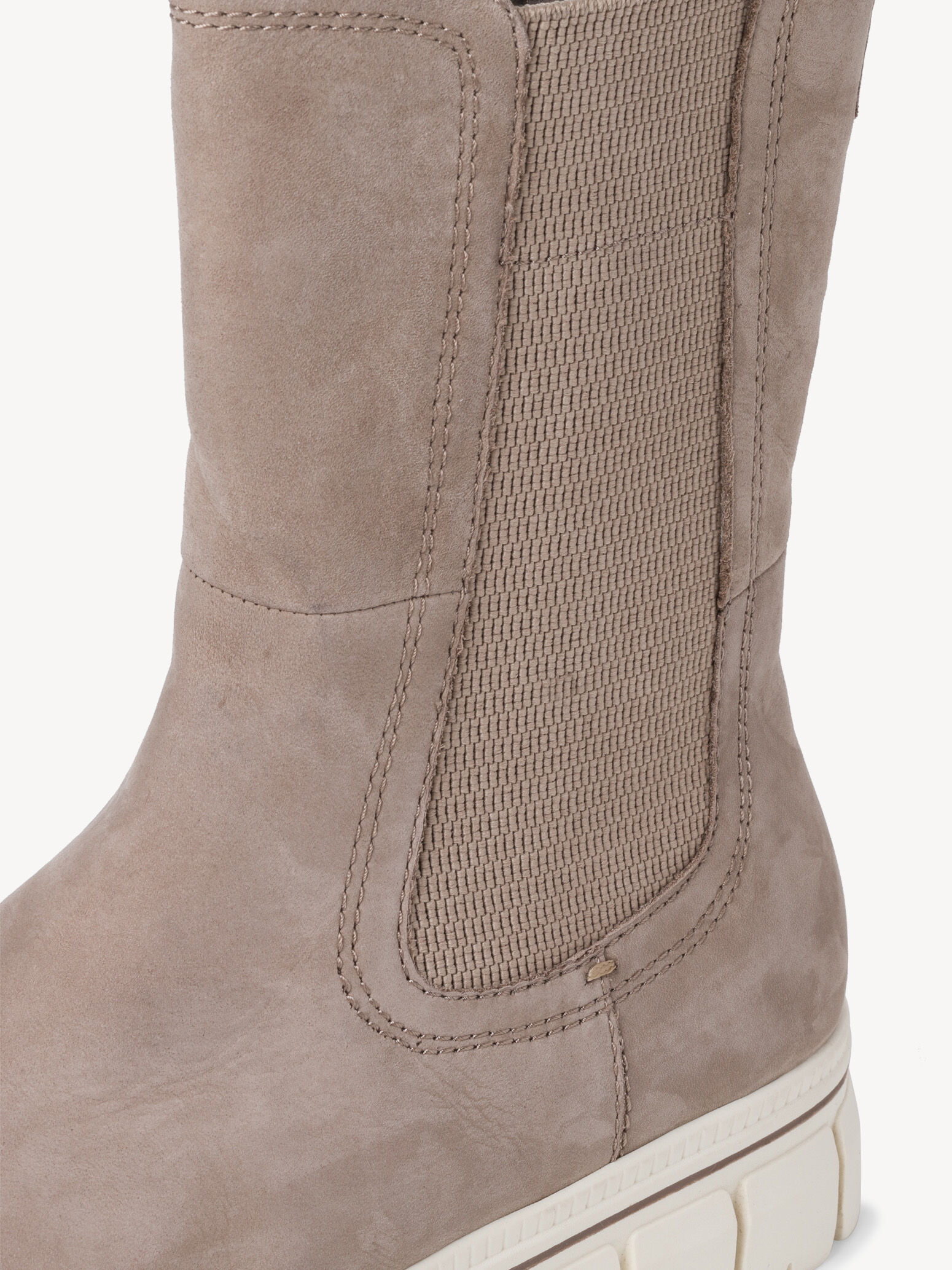 Bottine Chelsea en cuir - marron