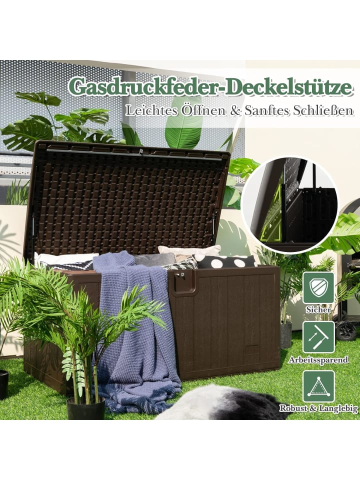 COSTWAY Gartenbox 492 L in Braun günstig kaufen onesize