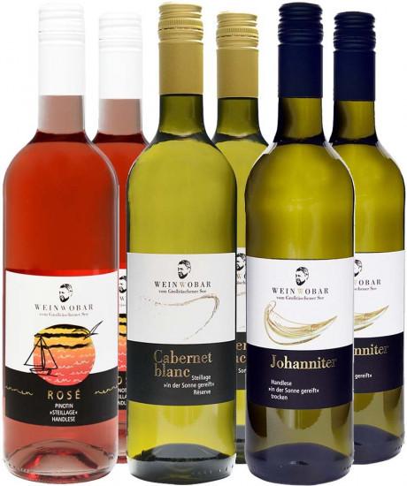 PIWI-Probierpaket weiß/rosé - WeinWobar vom Großräschener See