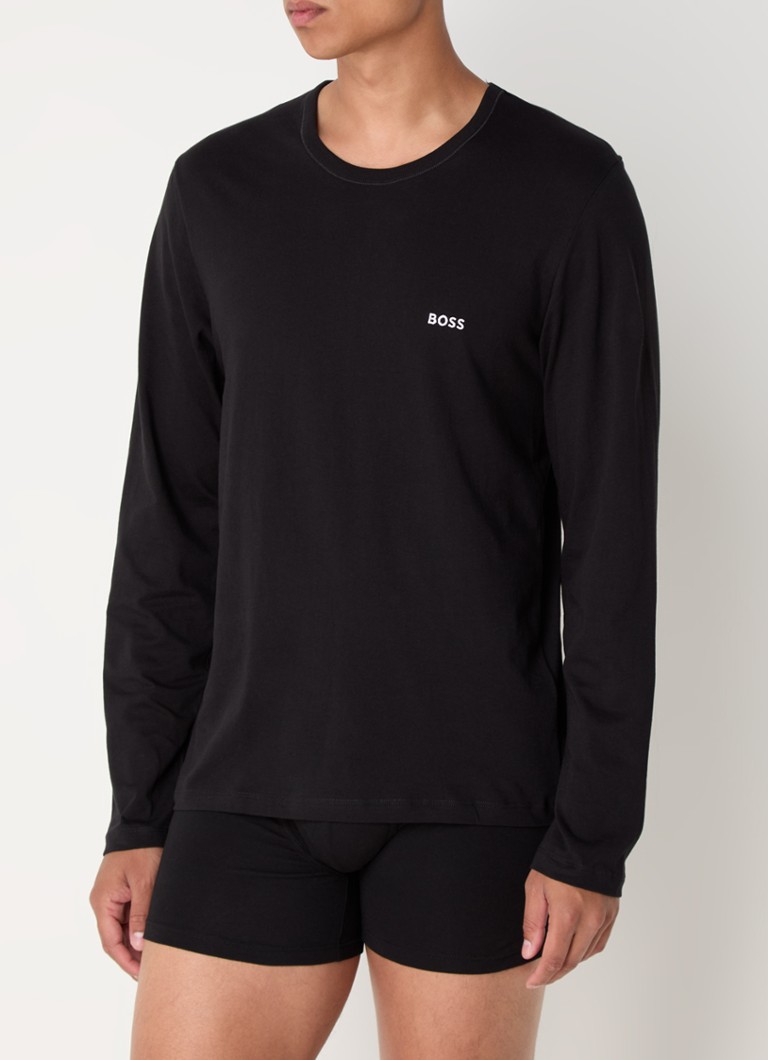 Set de 3 tricouri clasice cu mânecă lungă și logo-ul HUGO BOSS
