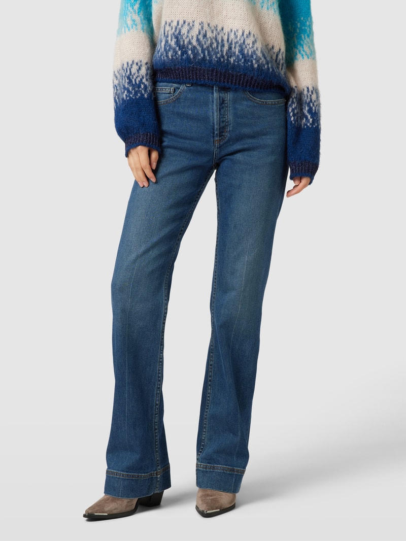 Bootcut Jeans mit Bügelfalten Modell 'VINCENTE DENIM ECO' in jeans