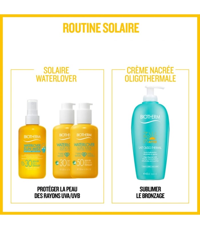 BIOTHERM-LAIT APRES-SOLEIL VISAGE ET CORPS-Lait après-soleil oligo-thermal haute hydratation