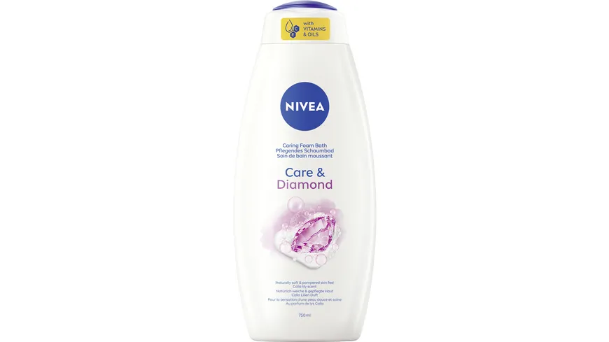 NIVEA Pflegendes Schaumbad Care & Diamond 750 ml