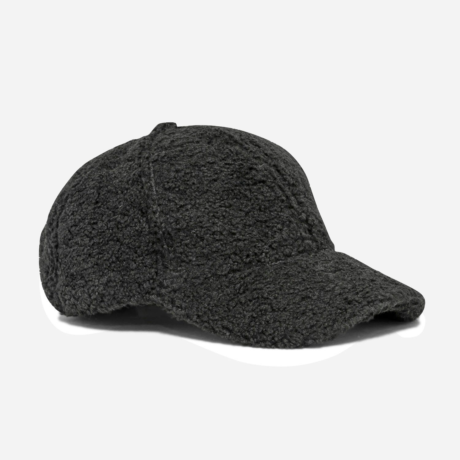 Casquette TEXTO noire en sherpa