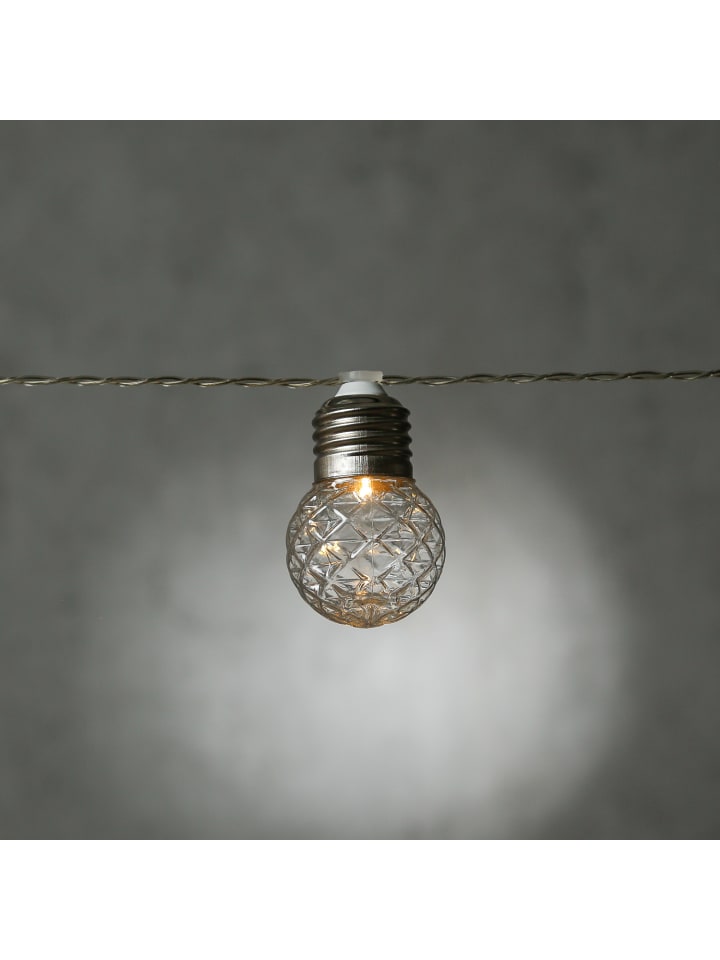 MARELIDA LED Solar Lichterkette  20 Kristallkugeln Lichtsensor L: 3,8m in transparent günstig kaufen onesize