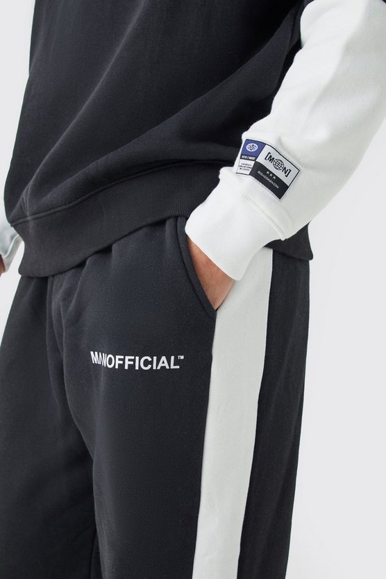 Man Official Colorblock Trainingsanzug mit Reißverschluss