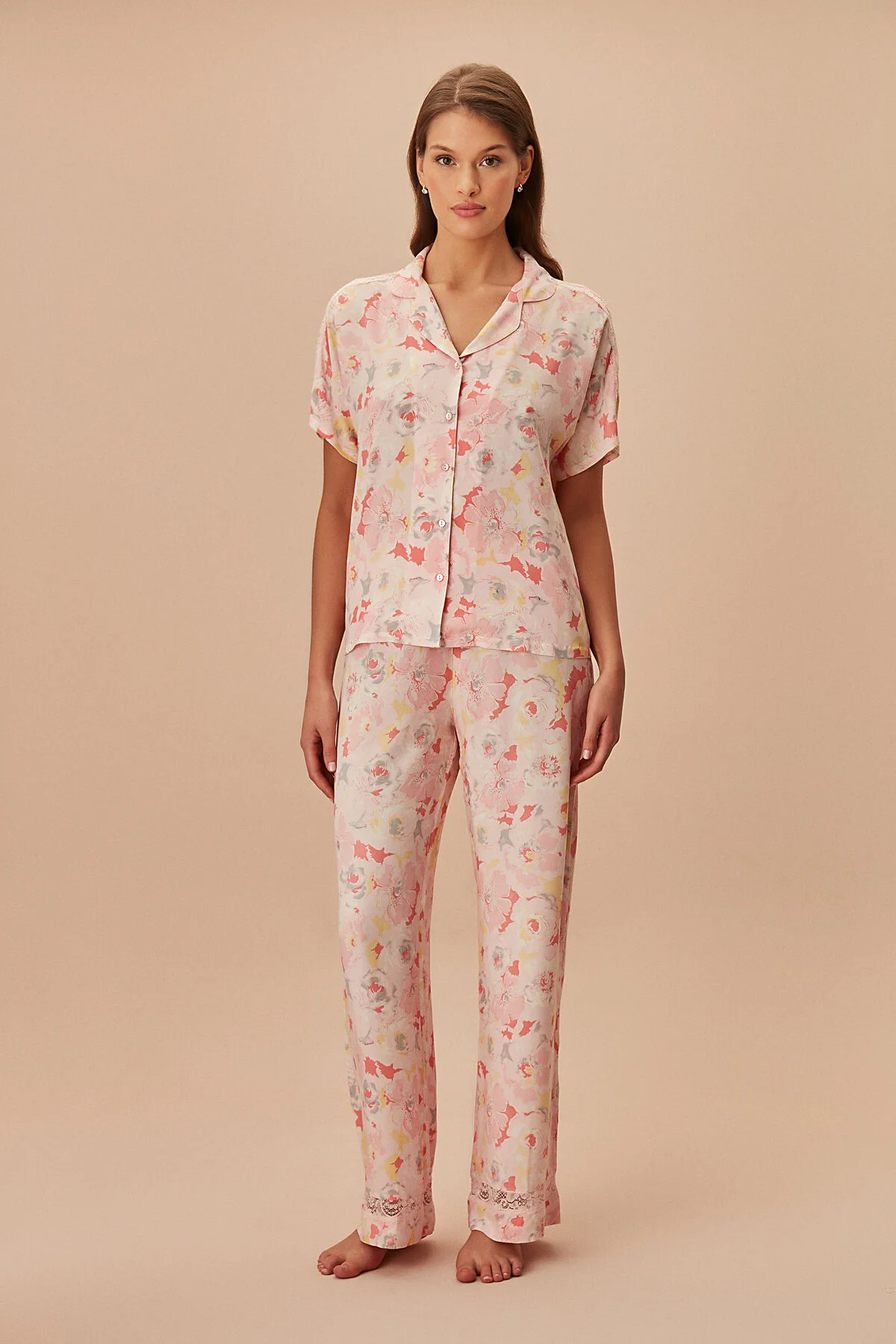 SUWEN  Rosely maskulines Pyjama-Set