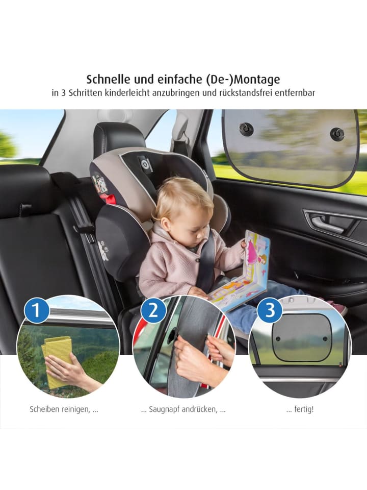 Reer TravelKid Sun Basic Auto-Sonnenschutz in Schwarz ab 0 Monate günstig kaufen onesize