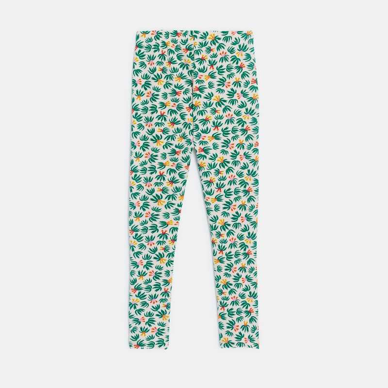Legging fille à imprimés plantes rose Catimini