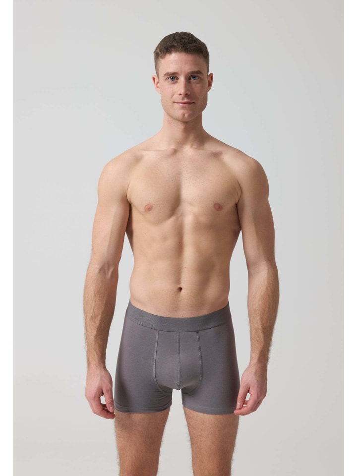 SNOCKS Boxershorts ohne Logo aus Bio-Baumwolle 6 Stück in Mix (Schwarz/Grau/Hellgrau) günstig kaufen 4XL