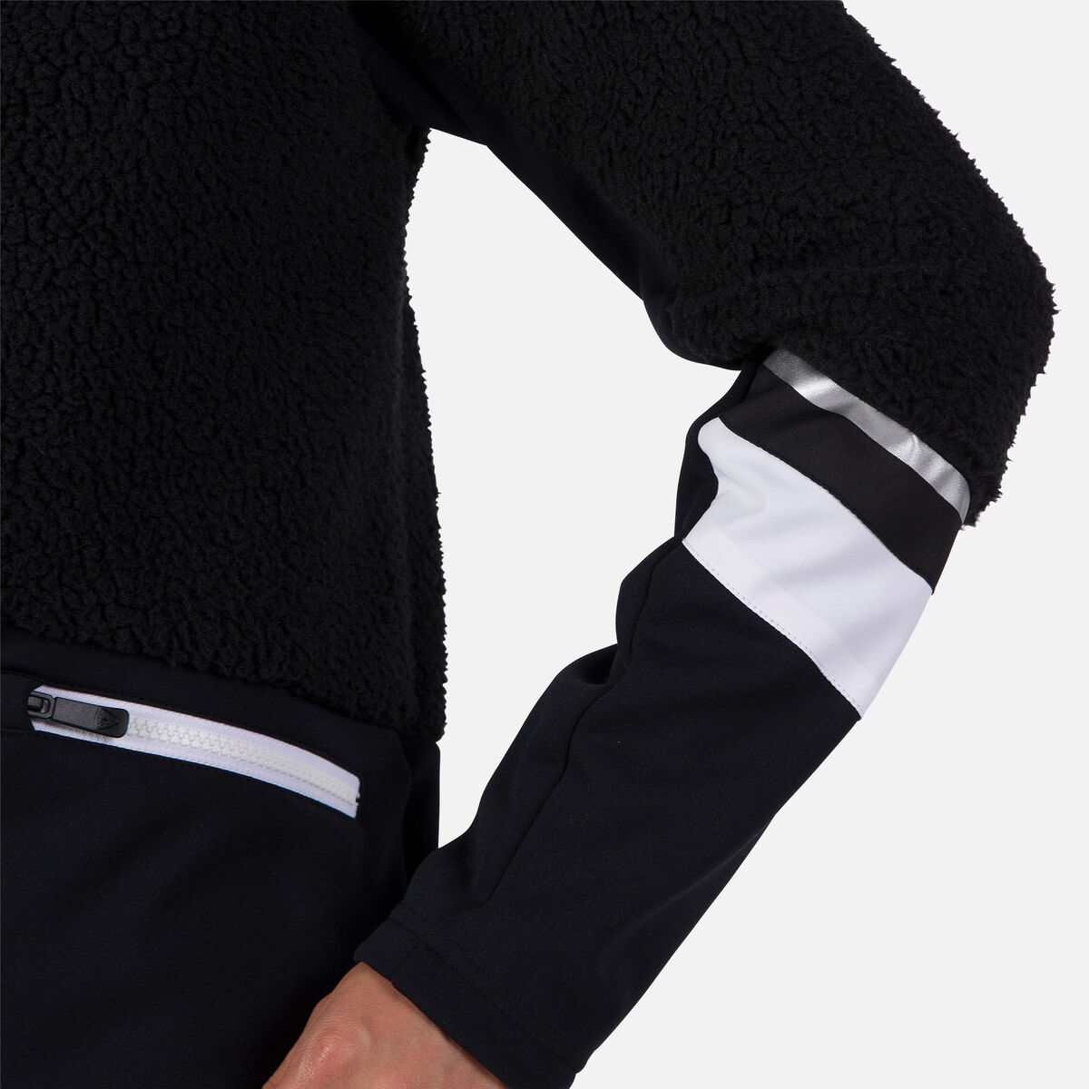 Damen-Kapuzenfleecejacke mit durchgehendem Reißverschluss Wispile