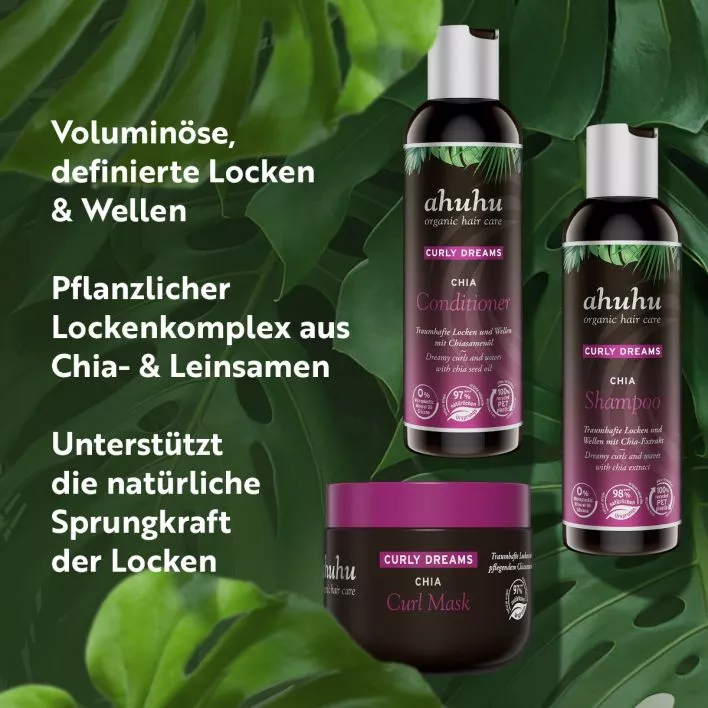 CURLY DREAMS Chia Shampoo, Conditioner & Hair Mask Set