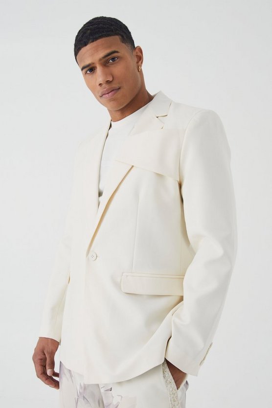 Lockerer Blazer mit Streifen