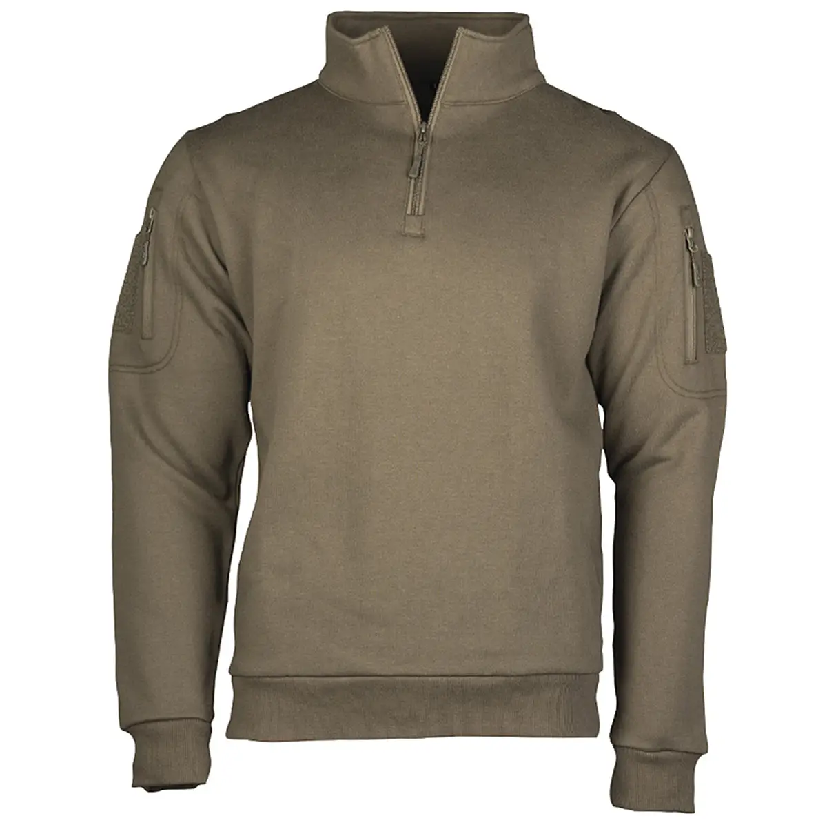 Tactical Sweatshirt mit Zipper oliv