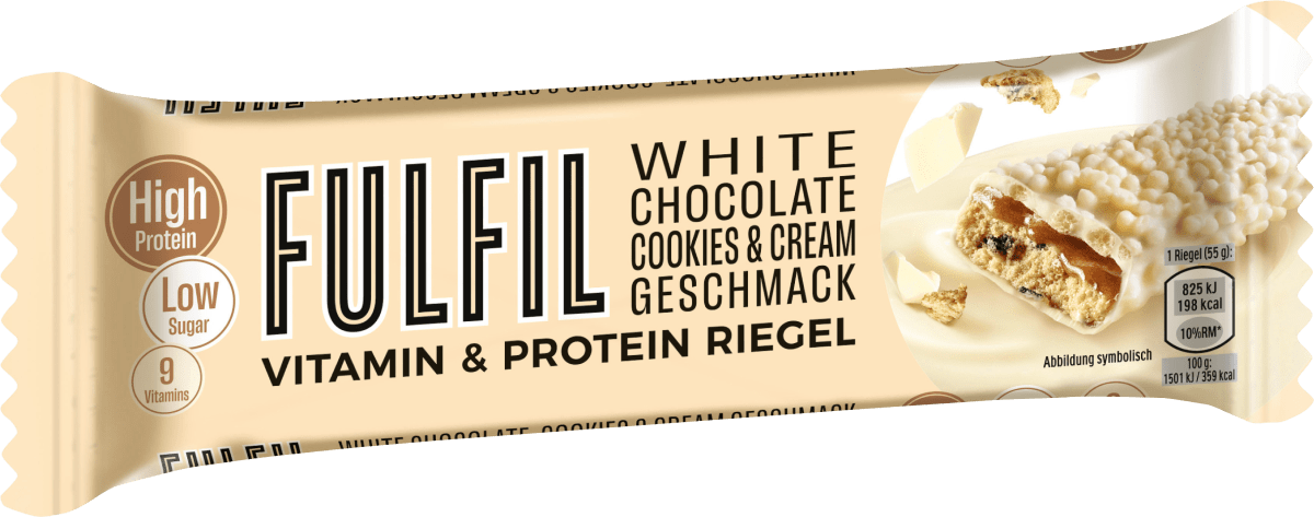Proteinriegel, White Chocolate Cookies & Cream Geschmack, 55 g