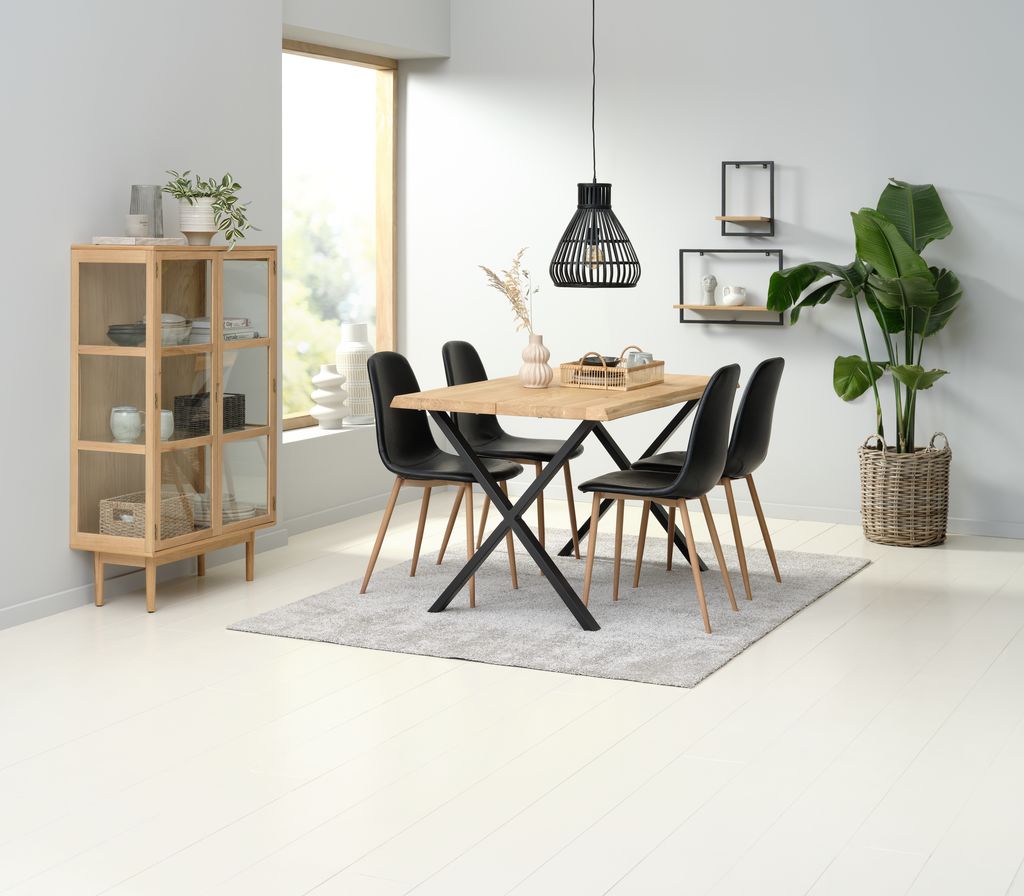 VESTERBY Witryna VESTERBY niska 2 drzwi dąb naturalny