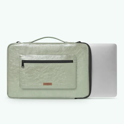 Riverdale 15/16 inch green laptop sleeve