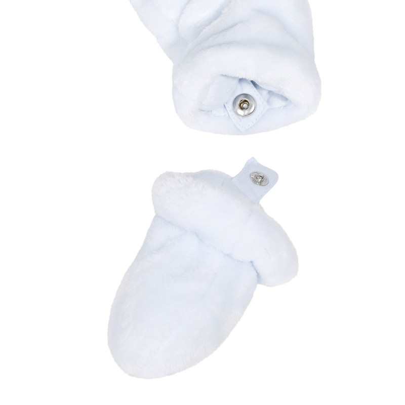 Pilote fausse fourrure bleu ciel naissance Absorba