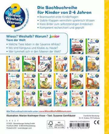 Ravensburger Wieso? Weshalb? Warum? junior, Band 73: Tiere der Welt