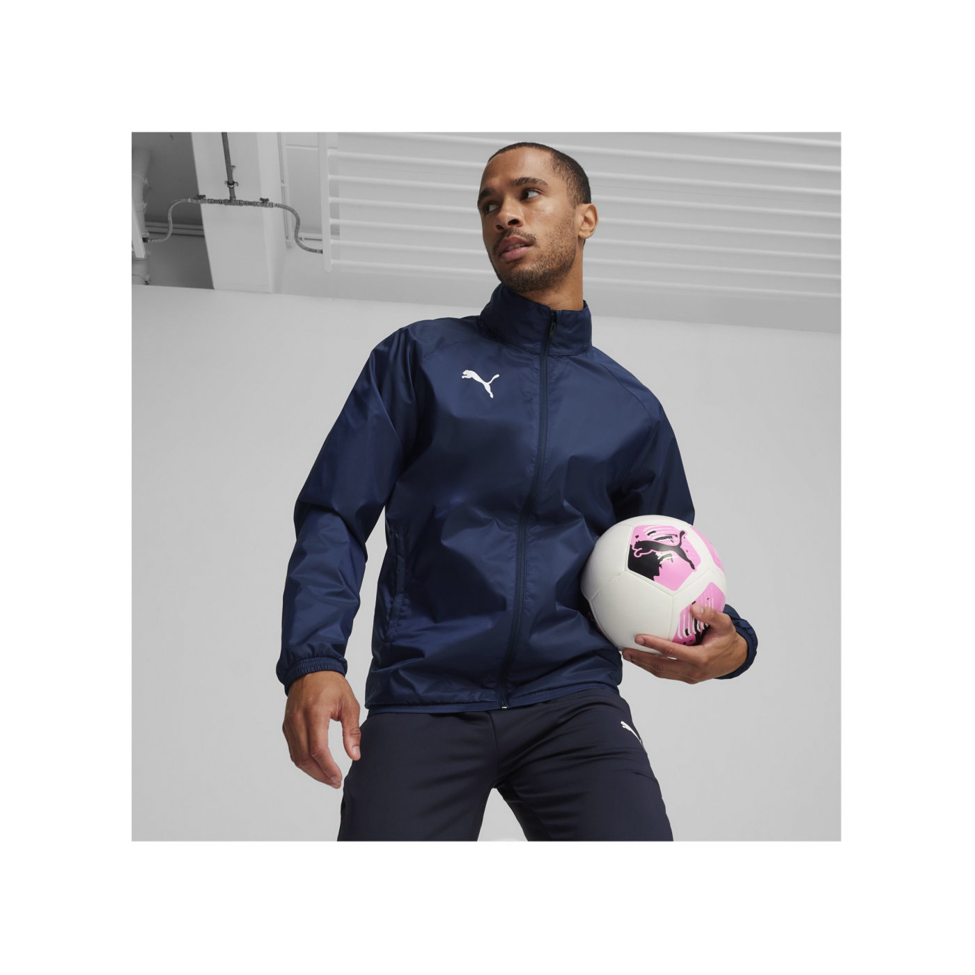 PUMA teamGOAL Allwetterjacke Blau Weiss F06